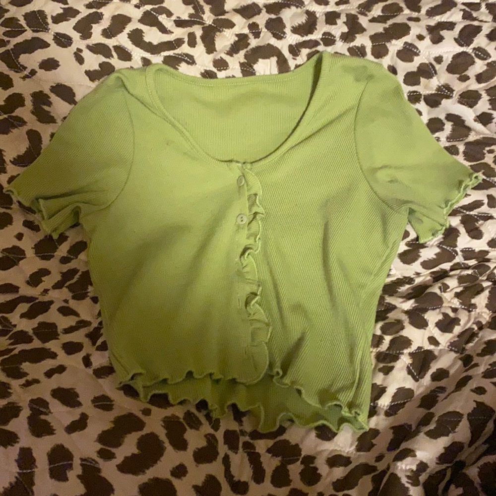 Ribbed Button Up Cap Sleeve too